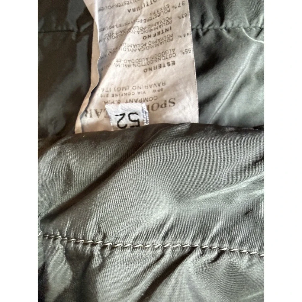 C.P. Company Men's 52 L Field Jacket Brown Italy Quilted Lined Utility Chore